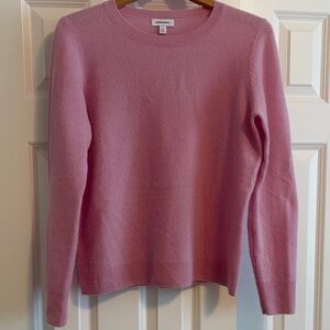 Nordstrom Soft Pink Cashmere Crew Neck Sweater